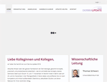 Tablet Screenshot of derma-update.com